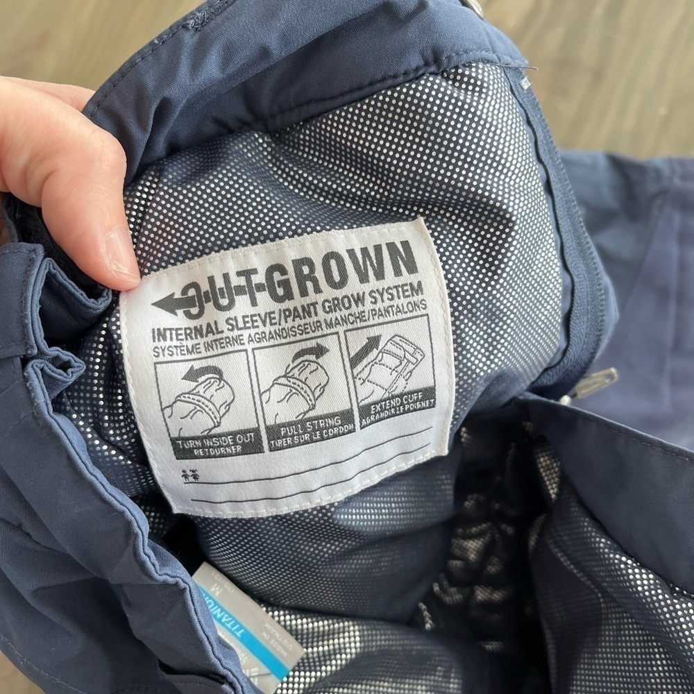 Columbia Kids Titanium Omni-heat snow pants Out Grown internal grow system 10/12 - Picture 5 of 16